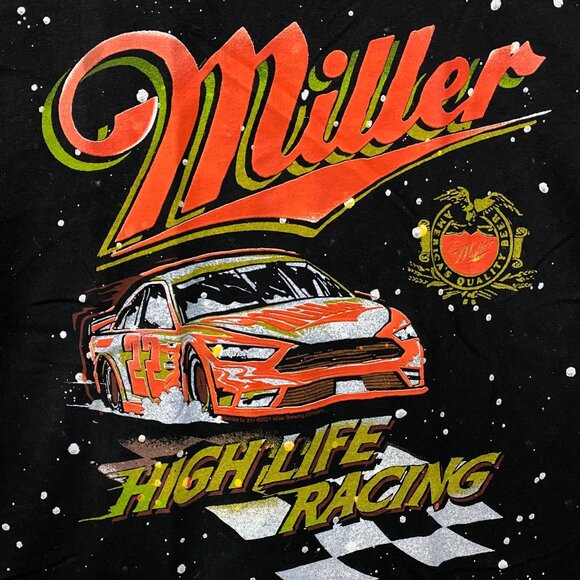 Junkfood Miller HighLife Racing Graphic Design T-Shirt Small - Picture 2 of 4